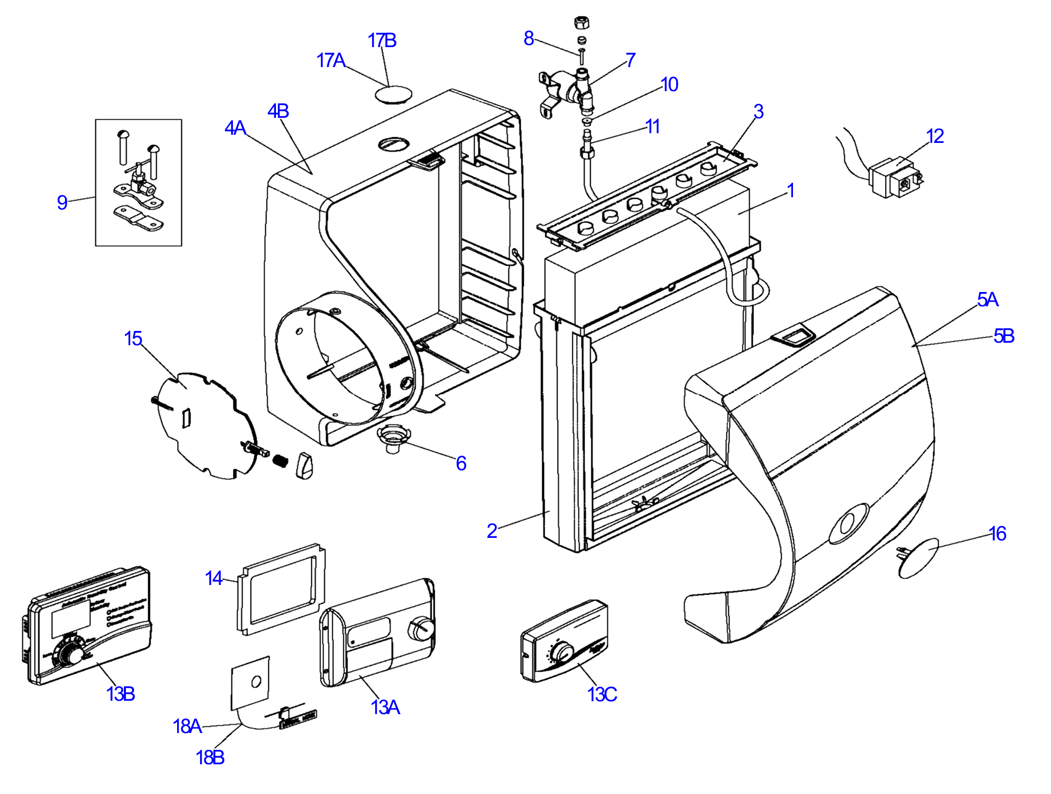 aprilaire-600-parts-diagram