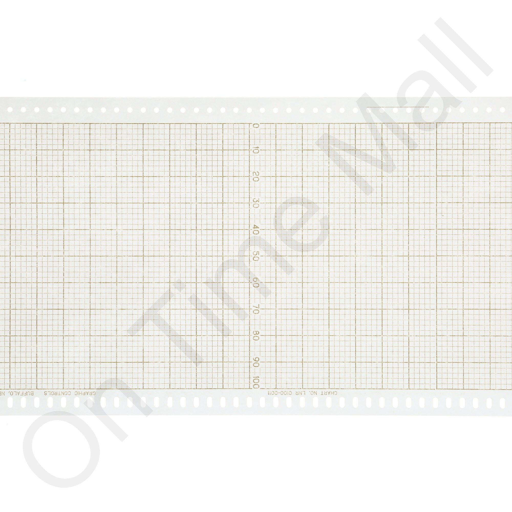 8″ Chart Paper – 10000 Range, 1H Rotation - Technology & Calibration Inc.