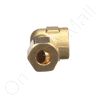 Nortec 132-6129  Ftg Elbow .25Tube-.125 Female Pipe Brs