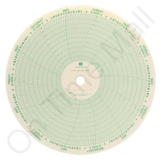 Mercury Instruments P 0-100-8-S Circular Charts