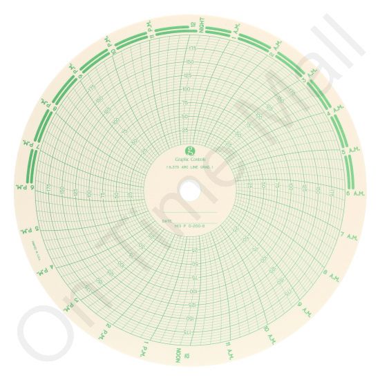 Mercury Instruments P 0-200-8 Circular Charts