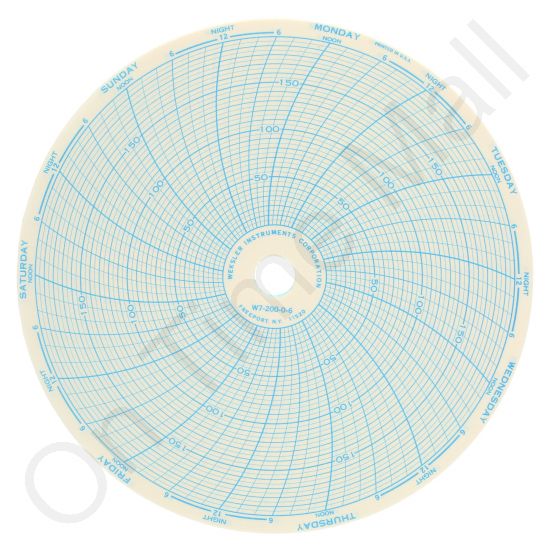 Weksler W7-200-0-6 Circular Charts