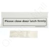 General Aire EACCM13-20  Close Door Latch Label