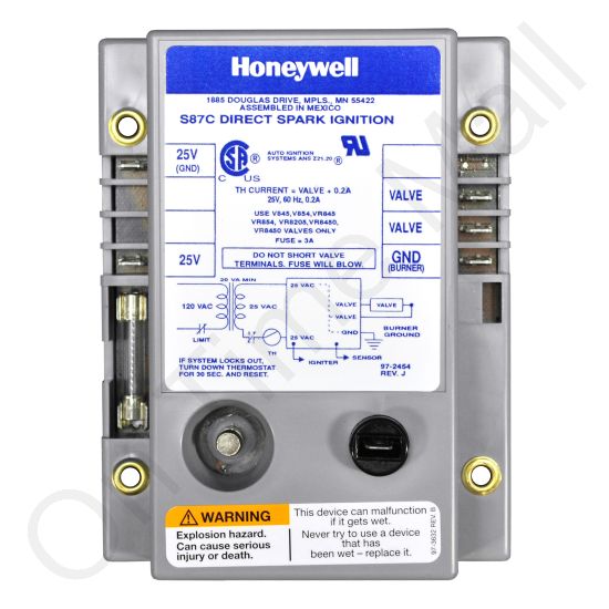 Honeywell S87D1020 4 Second Lockout