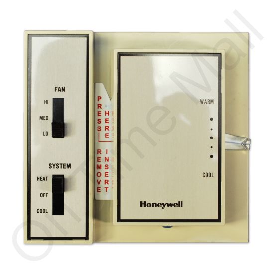 Honeywell T4039J1026 Fan Coil T-Stat 55-95F 120/240V W/Manual Switch Marked Off-Hi-Lo